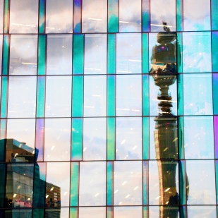 BT Tower reflection